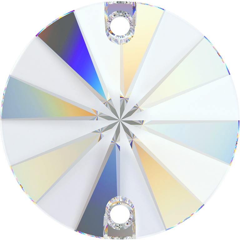 SWAROVSKI ELEMENTS-3200/G Rivoli with Alternating Matte Finish