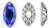 CRYSTALLIZED™ - Swarovski Elements 3222/2 Navette Rhinestones 