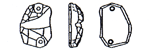 SWAROVKSKI ELEMENTS 3257 Divine Rock Sew-on Stone
