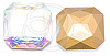 Austrian (Swarovski) Fancy Brooch Squares #4675