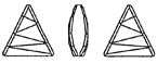 SWAROVSKI ELEMENTS - 4717 Delta Fancy Triangle Stone