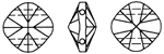 SWAROVSKI ELEMENTS 5180 Double Hole Square Bead
