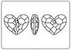 SWAROVSKI 6263 Forever 1 Heart Pendant