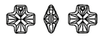SWAROVSKI ELEMENTS 6866 Cross Pendant