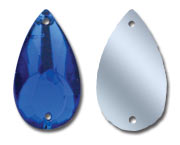 Lead Free Acrylic Sew On Pear Rhinestones