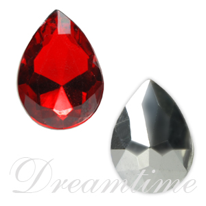 Lead Free Acyrlic Fancy Pear Rhinestones