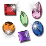 High Quality European Acrylic (Plastic) Sew On Rhinestones