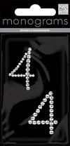 Rhinestone Stickers Numbers