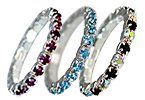 Rhinestoned Toe Rings