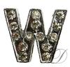 15mm Rhinestone Letter Charms with 12mm Holes
