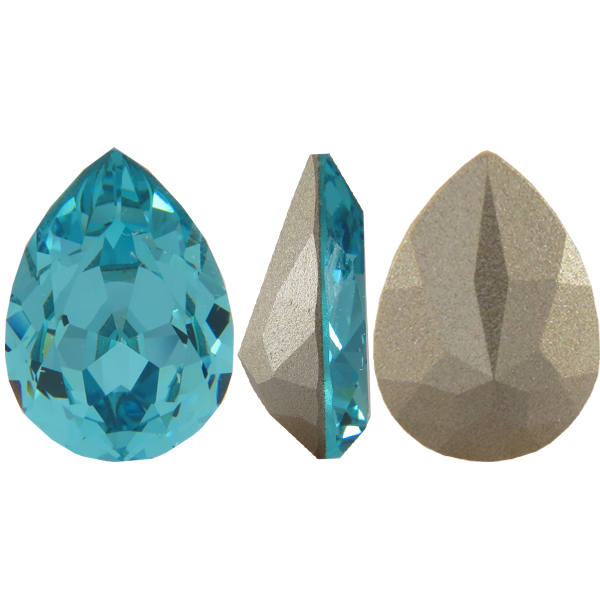 Swarovski 4320 Pear Shaped Fancy Stone Light Turquoise 18x13mm 