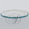 1 Row Stretch Rhinestone Bracelet Turquoise