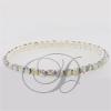 1 Row Stretch Rhinestone Bracelet Crystal AB