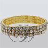 3 Row Stretch Rhinestone Bracelet Crystal