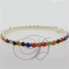 1 Row Stretch Rhinestone Bracelet Dark Multi