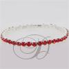 1 Row Stretch Rhinestone Bracelet Light Siam