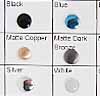 Iron on Metals Color Chart