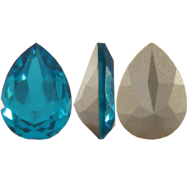 Swarovski 4320 Pear Shaped Fancy Stone Blue Zircon 8x6mm | Dreamtime ...