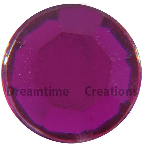 Acrylic (Plexiglas) Flatback Rhinestones Round Crystal 15mm