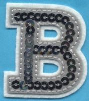 12 Packs: 42 ct. (504 total) 1.5 Iron-On Black Glitter Cooper Letters by  Imagin8™