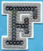 12 Packs: 42 ct. (504 total) 1.5 Iron-On Black Glitter Cooper Letters by  Imagin8™